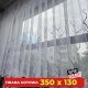 Firana gotowa ze wzorem 350x130cm DRZEWKO (limitowana) - Krótka, Wzór, do parapetu
